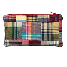 Load image into Gallery viewer, Madras Patchwork Quilted Pouch
