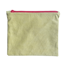 Load image into Gallery viewer, Yellow Denim Pouch with Red Lining
