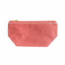 Load image into Gallery viewer, Pink Canvas Pyramid Pouch
