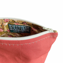 Load image into Gallery viewer, Pink Canvas Pyramid Pouch

